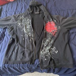 Emo style zip up
